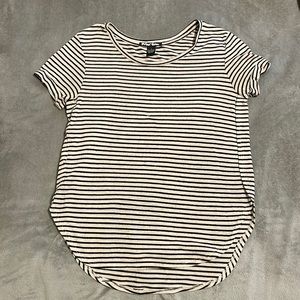Cream and Black striped tee